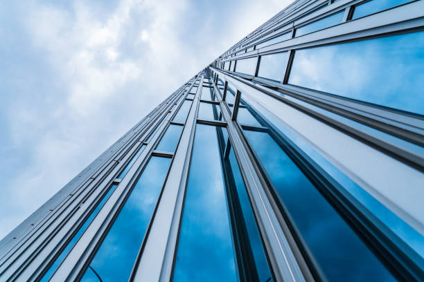 istock Architecture details Modern Building Glass facade Business background 1288837998