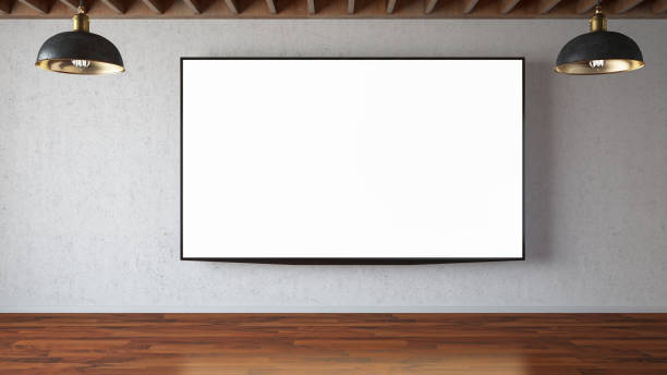 istock Blank TV Screen on the Wall 1288848813