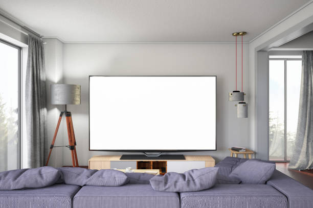 istock Modern Living Room with TV 1288849054
