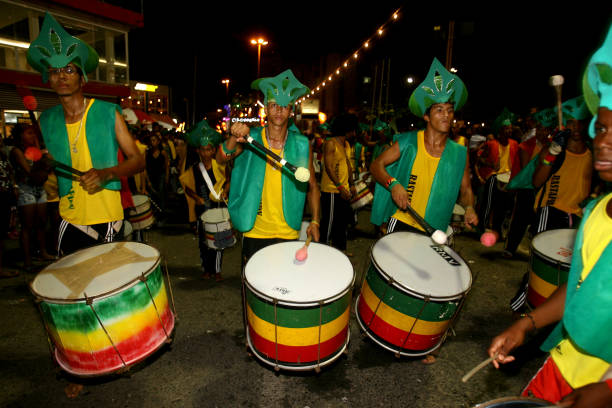 scuola samba nel sud bahia - samba school parade foto e immagini stock