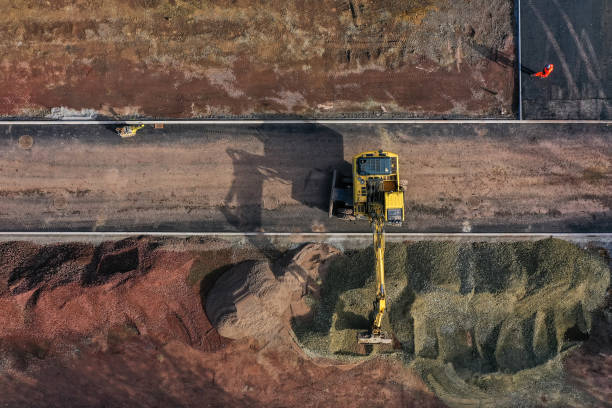 istock Top view of a construction site 1288852773