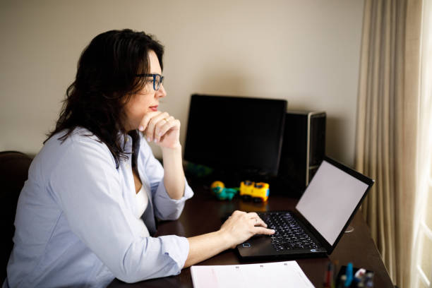 istock Woman working at home 1288856564