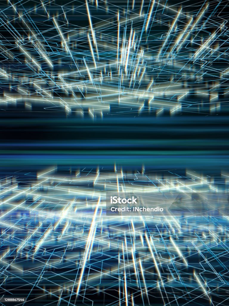 Abstract Digital Communication Technology Abstract Abstract Metro Map Or Digital Network Communication ...