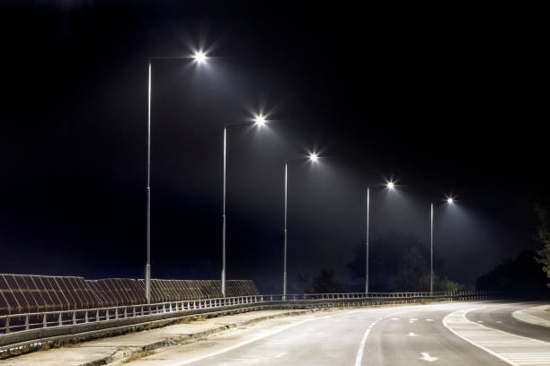 istock modern street lights at night 1288874234