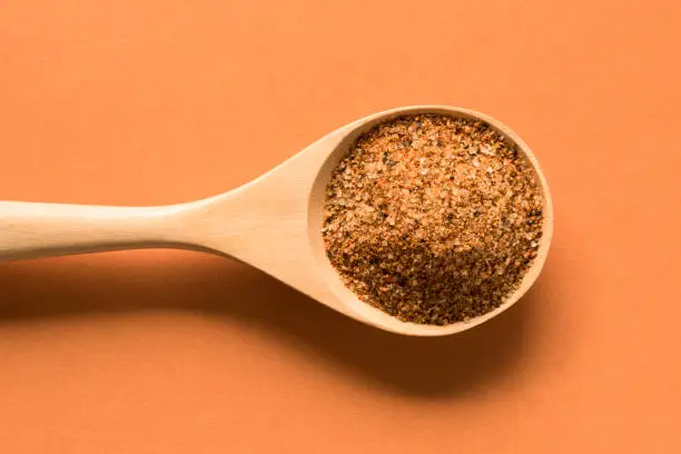 Photo of Cajun Seasoning on a Wood Spoon