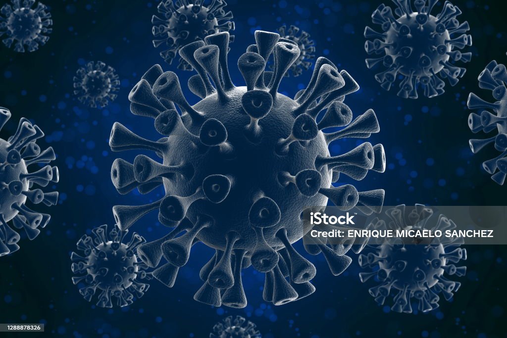 Coronavirus Nuovo concetto di coronavirus responsabile dell'epidemia di influenza asiatica e dell'influenza COVID 19 come casi di ceppi influenzale pericolosi come una pandemia. Virus del microscopio da vicino. Rendering 3D. - Foto stock royalty-free di Allerta Coronavirus Nuovo concetto di coronavirus responsabile dell'epidemia di influenza asiatica e dell'influenza COVID 19 come casi di ceppi influenzale pericolosi come una pandemia. Virus del microscopio da vicino. Rendering 3D. - Foto stock royalty-free di Allerta