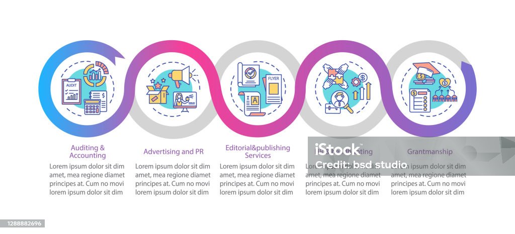 Advisory Graphics Business Advisory Service Vector Infographic Template Stock ...