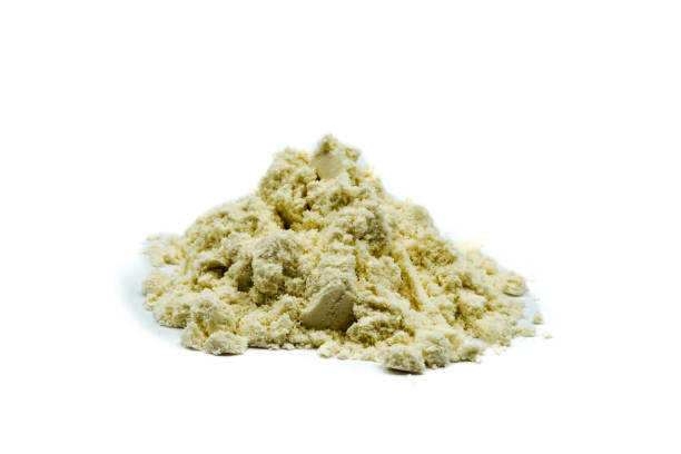 istock Protein powder isolated on white background 1288885318