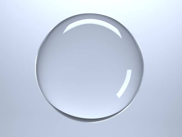 Isolated Sparkling Water Droplet