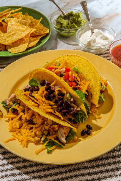 istock Mexican Chicken Tacos Toppings 1288892243
