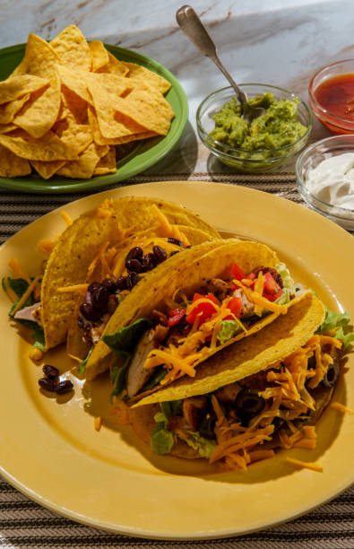istock Mexican Chicken Tacos Toppings 1288892249