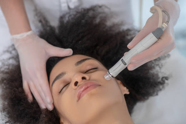 istock Young woman during cosmetic hardware procedure 1288893515