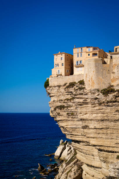 istock Old Town of bonifacio, dramatically siutated atop an eroding limestone promontory. Corsica, France. 1288895820