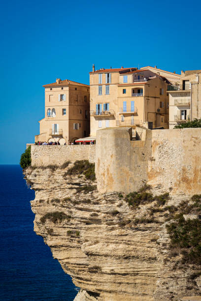 istock Old Town of bonifacio, dramatically siutated atop an eroding limestone promontory. Corsica, France. 1288895843