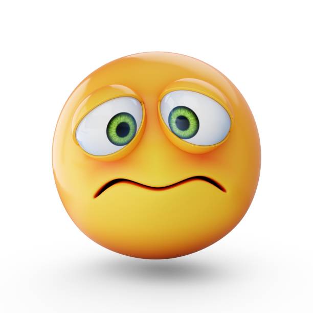 istock 3D Rendering Embarrassed emoji isolated on white background 1288906235