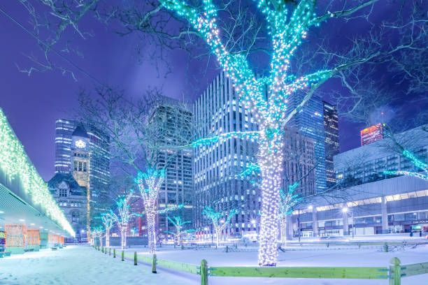 istock Christmas lights downtown Toronto Ontario Canada Winter 1288912373