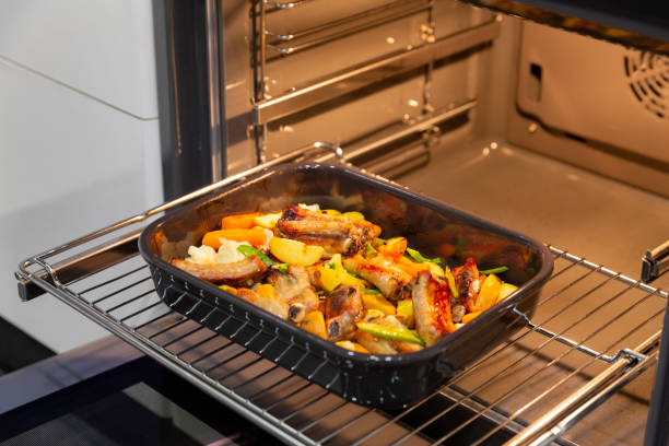 istock Roasted pork ribs cooked with vegetables 1288916529