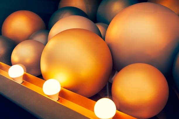 Colorful abstract spheres pattern