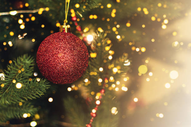 istock Christmas ball on the Christmas tree. 1288921072