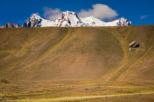 Dramatic Valley of Carpa and Caullaraju - Cordillera Blanca - Ancash peruvian Andes, Peru