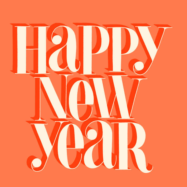 istock Happy New Year a hand-drawn lettering quote 1288928719