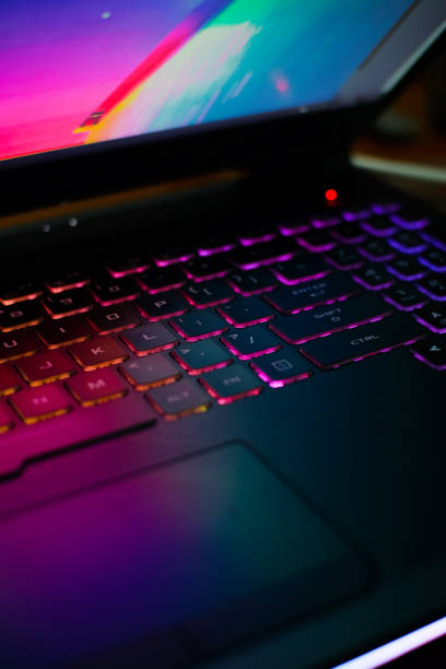 istock A high angle view of the illuminated colorful computer keyboard 1288929371