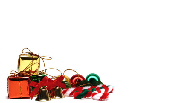 istock Christmas decoration on white background,gift 1288931020