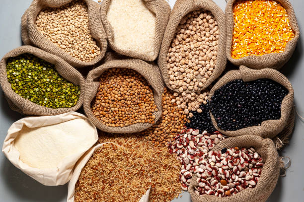 istock grain cereals bagged on the market 1288932951