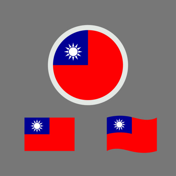 vector illustration of Taiwan flag sign symbol. Taiwan flag vector. Taiwan national flag. vector illustration of Taiwan flag sign symbol. Taiwan flag vector. Taiwan national flag. taiwanese flag stock illustrations