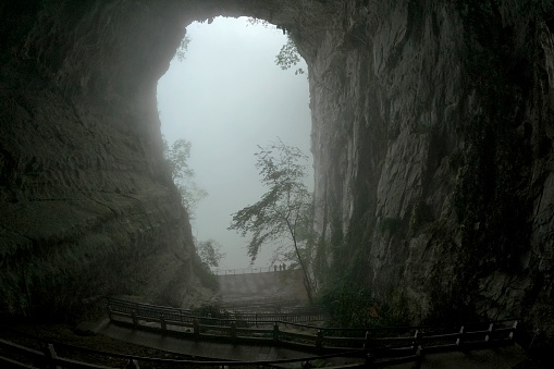 China,Guangxi,Baise,City,Leye,County,\nThe cave is in the famous Dashiwei Tiankeng group in Leye.\nThese caves have hundreds of millions of years.