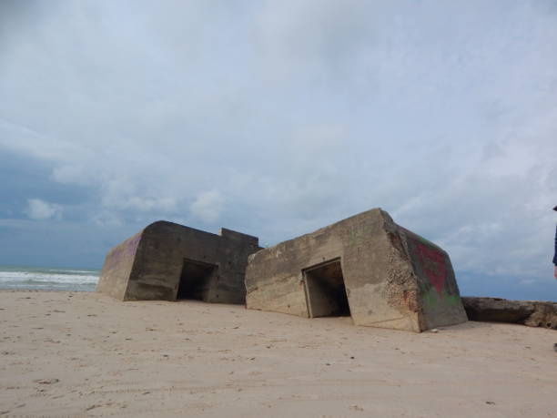 istock Historic bunker on Denmark's west coast near Hanstholm 1288940853