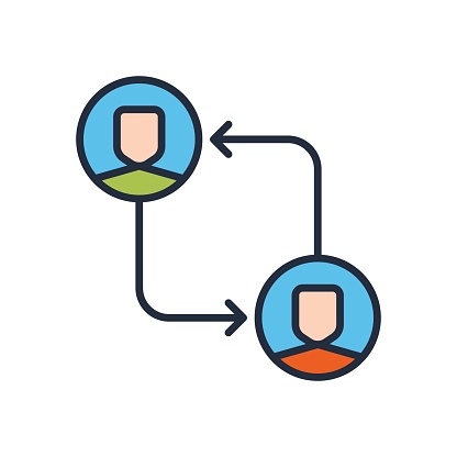 Communication concept icon. People connecting globally vector illustration.