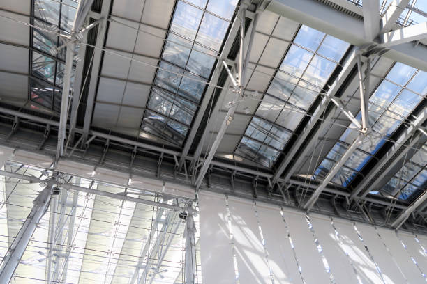 istock Modern roof structure in the airport 1288943914