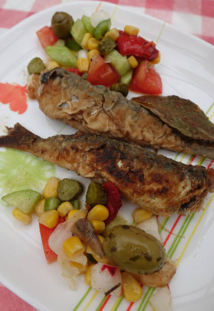 istock Sardine escabeche served with a mixed salad  Mediterranean cuisine 1288944933