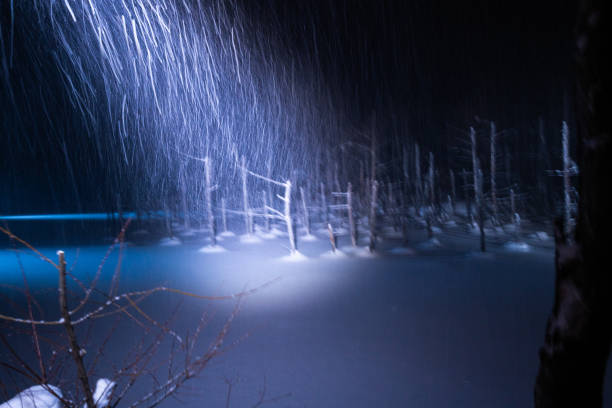 istock hokkaido night view with slighting snow 1288945881