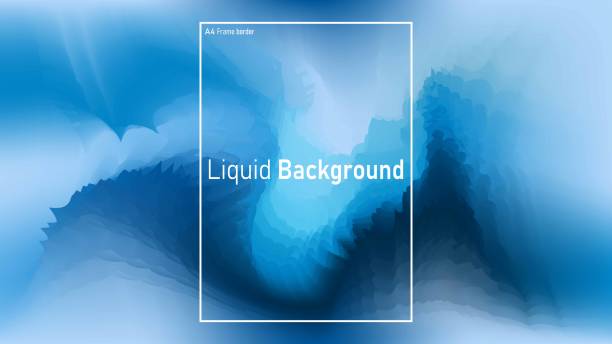 istock Minimalist fluid background for book cover, magazine, brochure cover etc. 1288949174