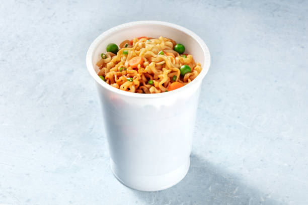 istock Ramen cup. Instant noodles with vegetables 1288957176