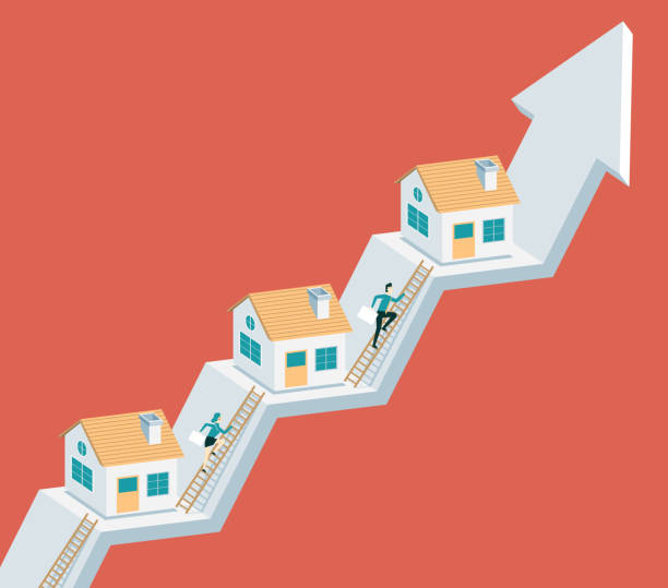 kredyt hipoteczny - business building activity growth development stock illustrations