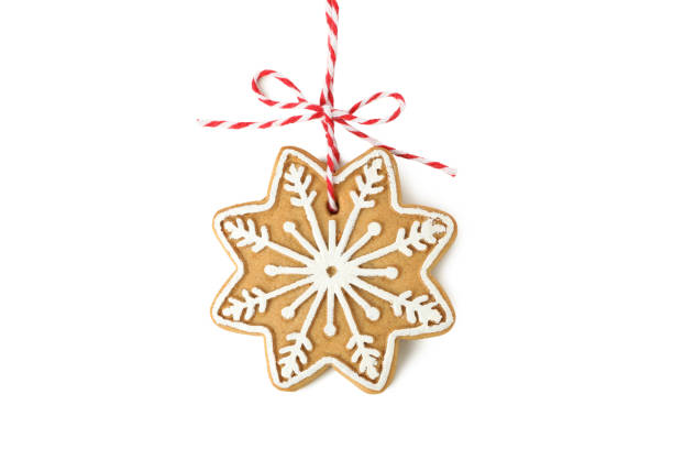 istock Tasty Christmas cookie isolated on white background 1288957757