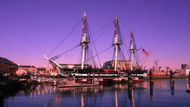 beautiful Boat on ocean at Massachusetts bay  , Boston, massachusetts,USA beautiful Boat on ocean at Massachusetts bay  , Boston, massachusetts,USA boston harbor stock pictures, royalty-free photos & images