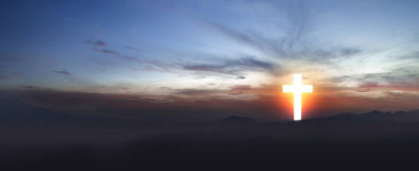 istock Christian Cross on the field 1288962874