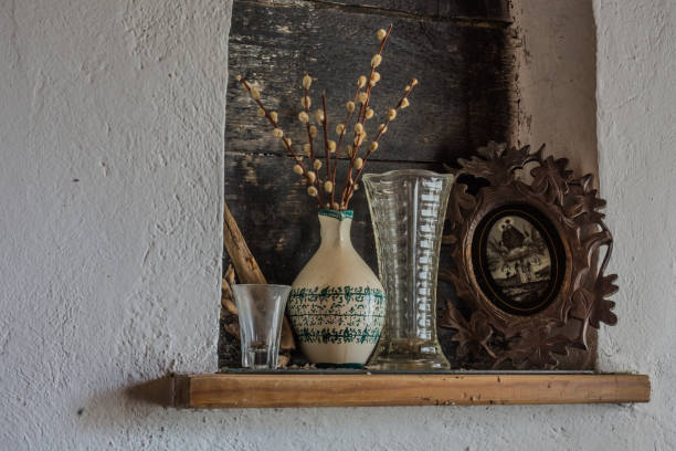 istock catkins in a vase and picture on a wald from a room 1288967514