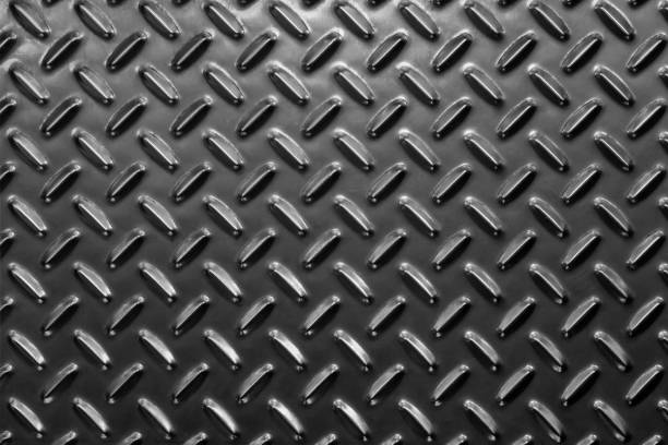 istock Metall floor plate. Anti slip diamond plate. 1288968729