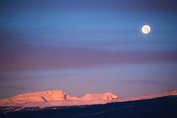 istock sierra nevada and moon at sunrise, Granada 1288969915