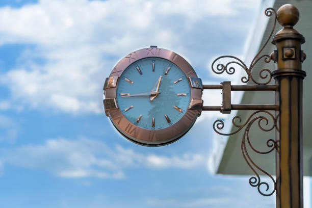 istock Street clock. Classic style streeet clock. 1288971099