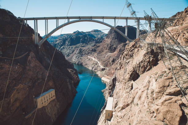 istock Aerial View Of Dam 1288973323
