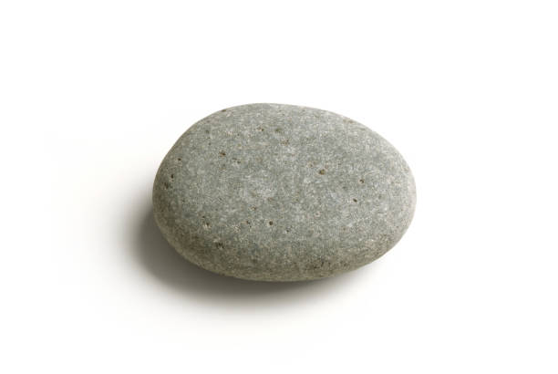 pedra de pedra, cinza - stone rock river pebble - fotografias e filmes do acervo