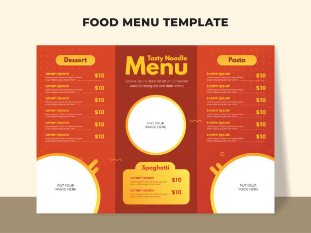 istock Tasty noodle menu template. Food menu for restaurant and cafe 1288974808