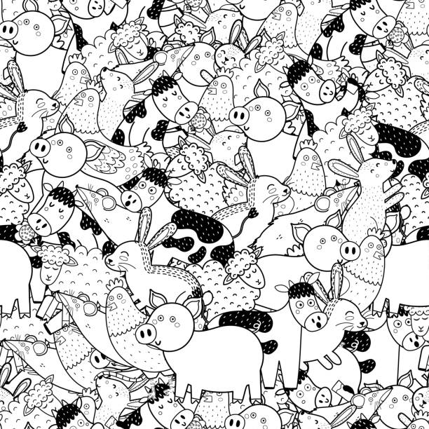 1,200+ Cute Pig Coloring Pages Stock Illustrations, Royalty-Free Vector