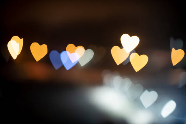 istock Golden heart bokeh background 1288978342